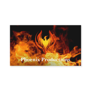 Phoenix Logo | Fire Background Business Card