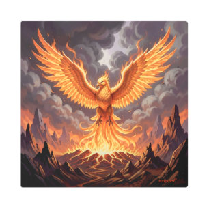 Phoenix Majestique Metal Print