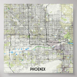 Phoenix map poster