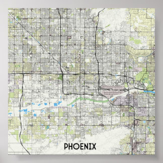 Phoenix map poster