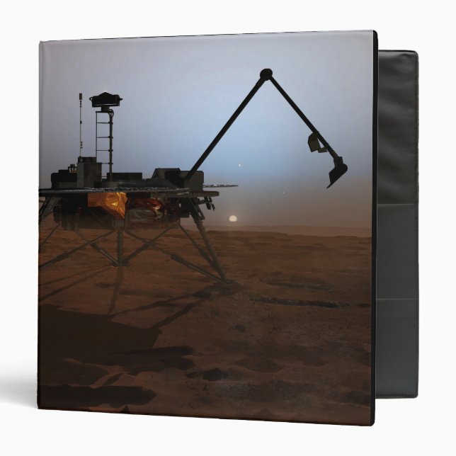 Phoenix Mars Lander 4 3 Ring Binder (Front/Inside)