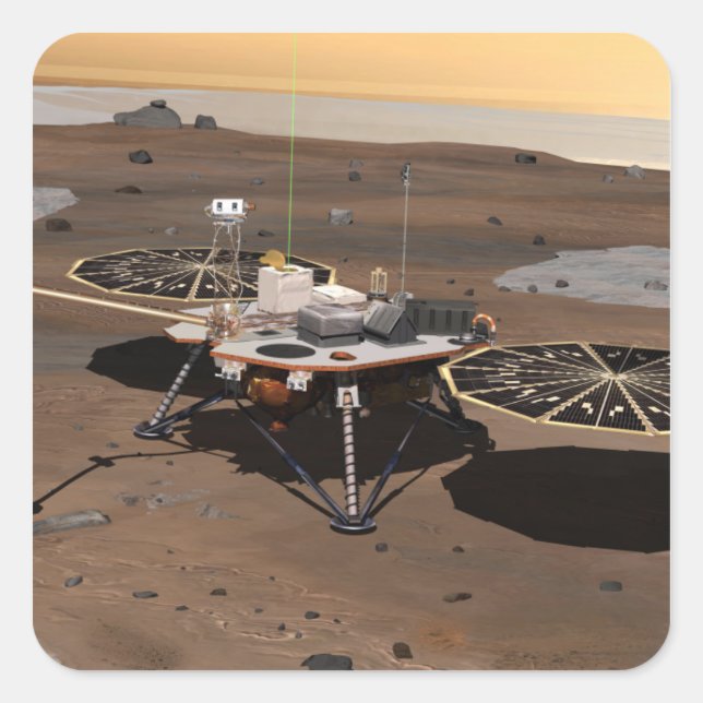 Phoenix Mars Lander 5 Square Sticker (Front)