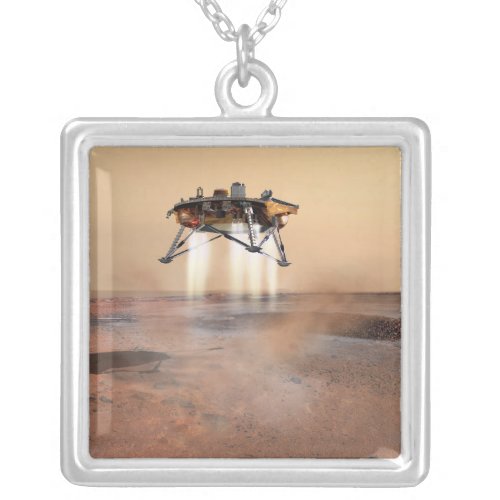 Phoenix Mars Lander Silver Plated Necklace