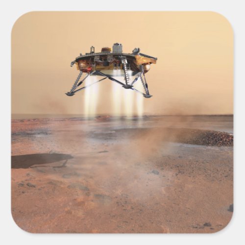 Phoenix Mars Lander Square Sticker