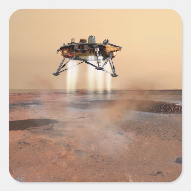 Phoenix Mars Lander Square Sticker (Front)