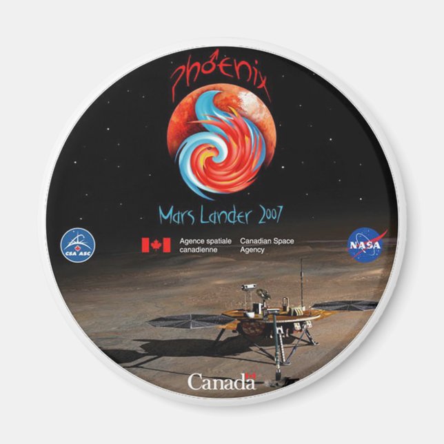 Phoenix Mission Patch CSA Magnet (Front)