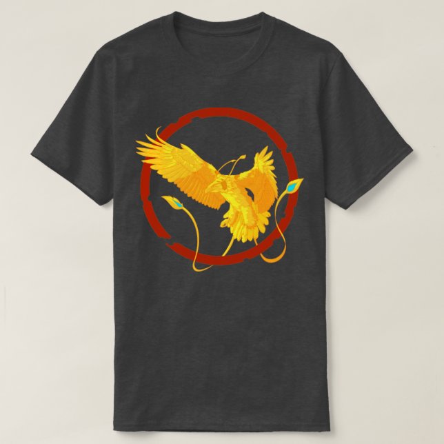 Phoenix Mythical Fire Bird T-Shirt (Design Front)