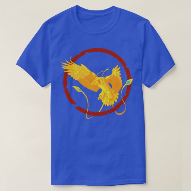 Phoenix Mythical Fire Bird T-Shirt (Design Front)