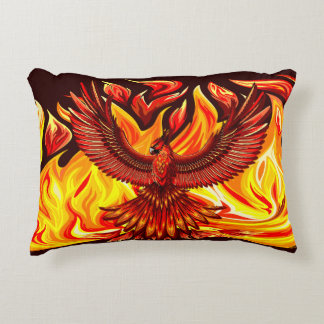 Phoenix mythological immortal Creature Accent Pillow
