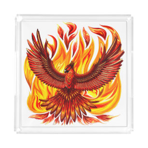 Phoenix mythological immortal Creature Acrylic Tray