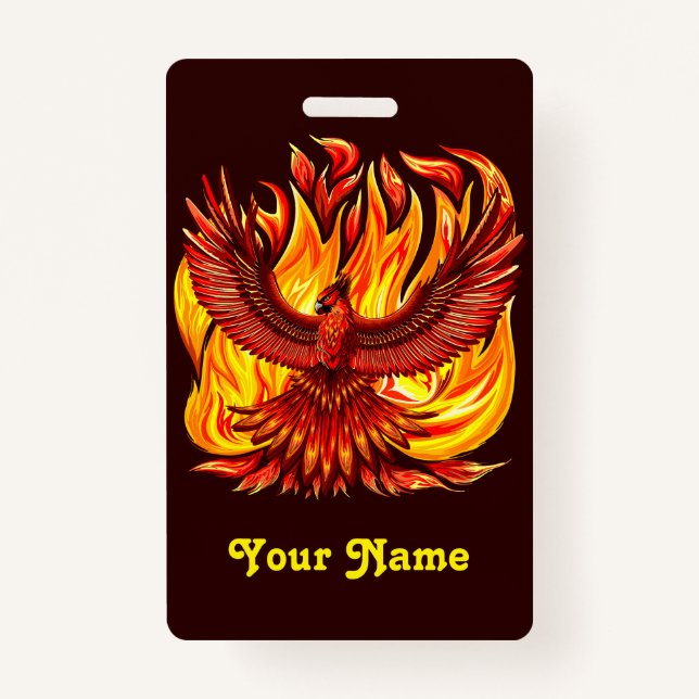 Phoenix mythological immortal Creature Badge (Front)