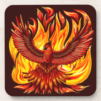 Phoenix mythological immortal Creature Beverage Coaster