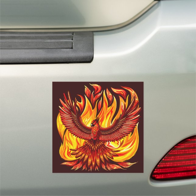 Phoenix mythological immortal Creature Car Magnet (In Situ)