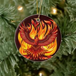 Phoenix mythological immortal Creature Ceramic Ornament