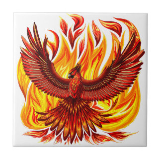 Phoenix mythological immortal Creature Ceramic Tile