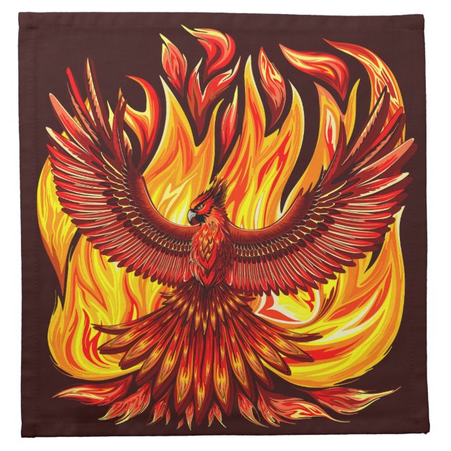 Phoenix mythological immortal Creature Cloth Napkin (Front)