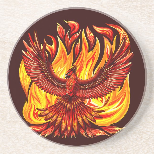 Phoenix mythological immortal Creature Coaster (Front)