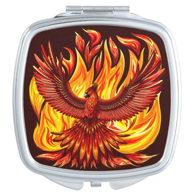 Phoenix mythological immortal Creature Compact Mirror (Front)