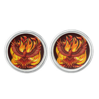 Phoenix mythological immortal Creature Cufflinks