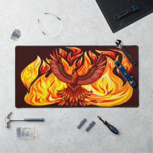 Phoenix mythological immortal Creature Desk Mat