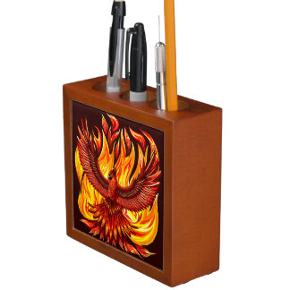 Phoenix mythological immortal Creature Desk Organizer