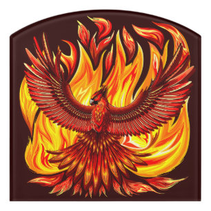 Phoenix mythological immortal Creature Door Sign