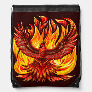 Phoenix mythological immortal Creature Drawstring Bag