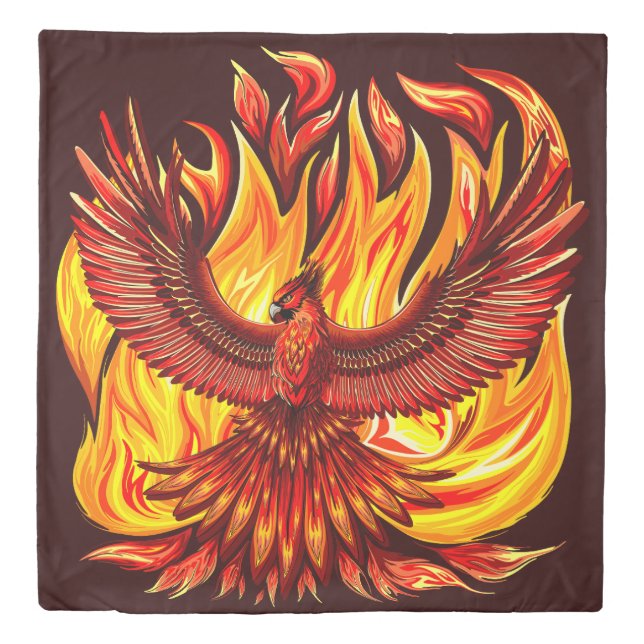 Phoenix mythological immortal Creature Duvet Cover (Front)