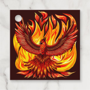 Phoenix mythological immortal Creature Favor Tags
