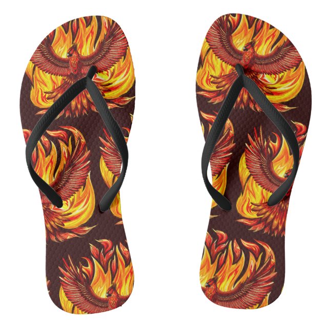 Phoenix mythological immortal Creature Flip Flops (Footbed)