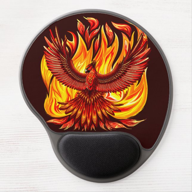 Phoenix mythological immortal Creature Gel Mouse Pad (Front)