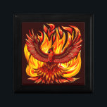 Phoenix mythological immortal Creature Gift Box<br><div class="desc">The phoenix in Mythology : is an immortal bird that cyclically regenerates or is otherwise born again. While it is part of Greek mythology, it has analogs in many cultures, such as Egyptian and Persian mythology. Associated with the sun, a phoenix obtains new life by rising from the ashes of...</div>