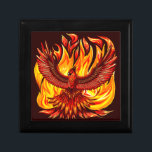 Phoenix mythological immortal Creature Gift Box<br><div class="desc">The phoenix in Mythology : is an immortal bird that cyclically regenerates or is otherwise born again. While it is part of Greek mythology, it has analogs in many cultures, such as Egyptian and Persian mythology. Associated with the sun, a phoenix obtains new life by rising from the ashes of...</div>