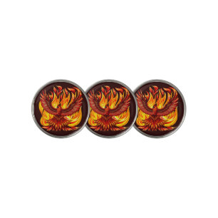 Phoenix mythological immortal Creature Golf Ball Marker