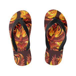 Phoenix mythological immortal Creature Kid's Flip Flops