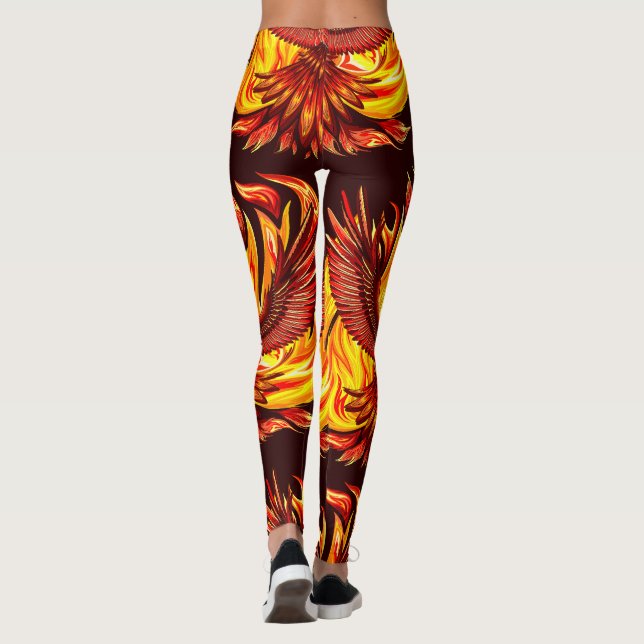 Phoenix mythological immortal Creature Leggings (Back)