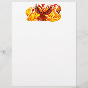 Phoenix mythological immortal Creature Letterhead