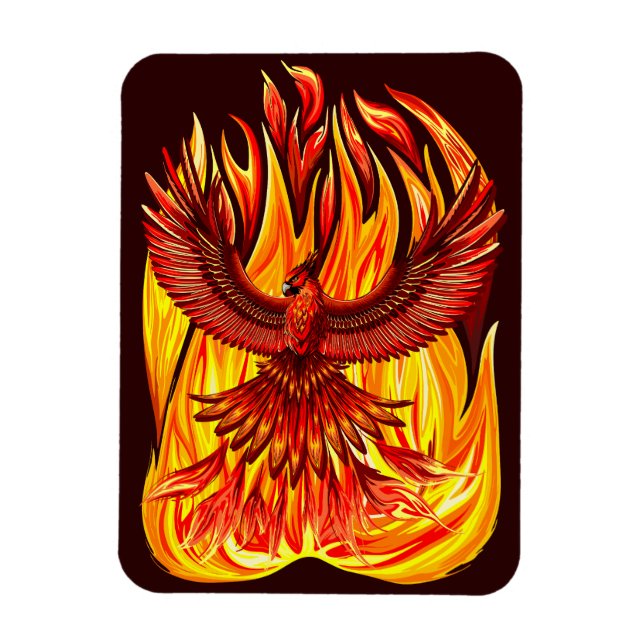 Phoenix mythological immortal Creature Magnet (Vertical)