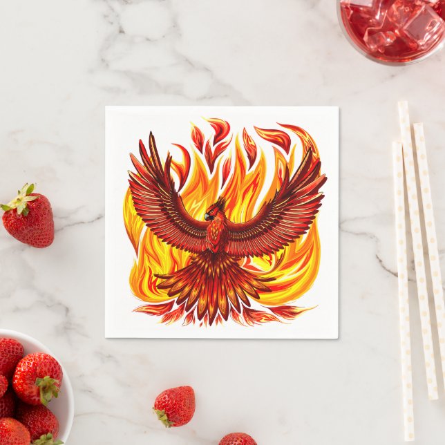 Phoenix mythological immortal Creature Napkins (Insitu)