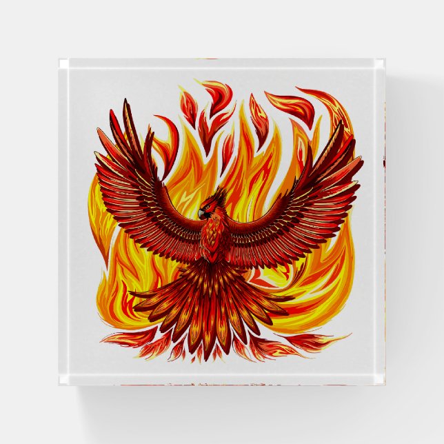 Phoenix mythological immortal Creature Paperweight (Front)