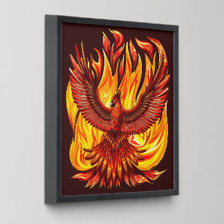 Phoenix mythological immortal Creature Peel And Stick Photo Tile