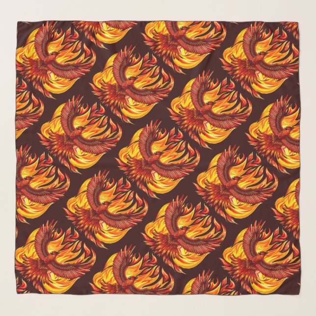 Phoenix mythological immortal Creature Scarf (Front)