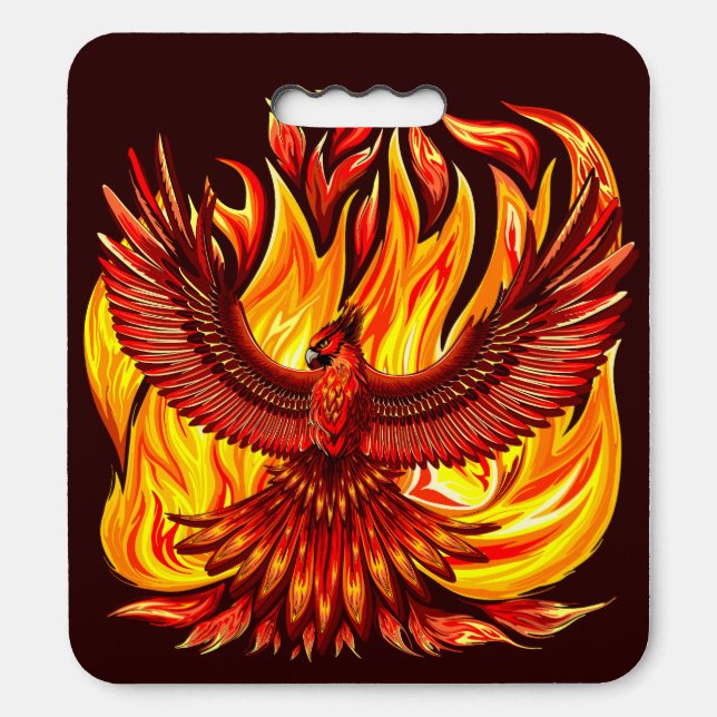 Phoenix mythological immortal Creature Seat Cushion (Front Vertical)
