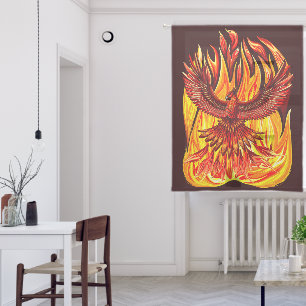 Phoenix mythological immortal Creature Sheer Curtains