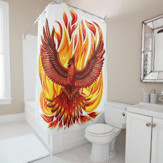 Phoenix mythological immortal Creature Shower Curtain
