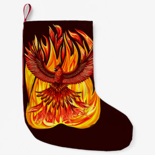 Phoenix mythological immortal Creature Small Christmas Stocking