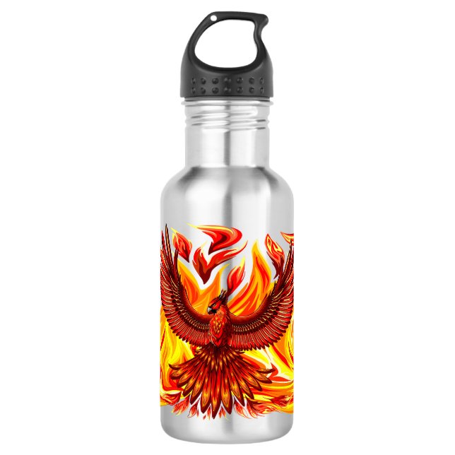 Phoenix mythological immortal Creature Stainless Steel Water Bottle (Front)