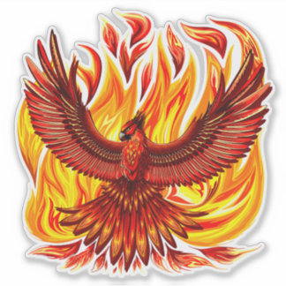 Phoenix mythological immortal Creature Sticker