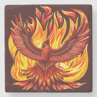 Phoenix mythological immortal Creature Stone Coaster