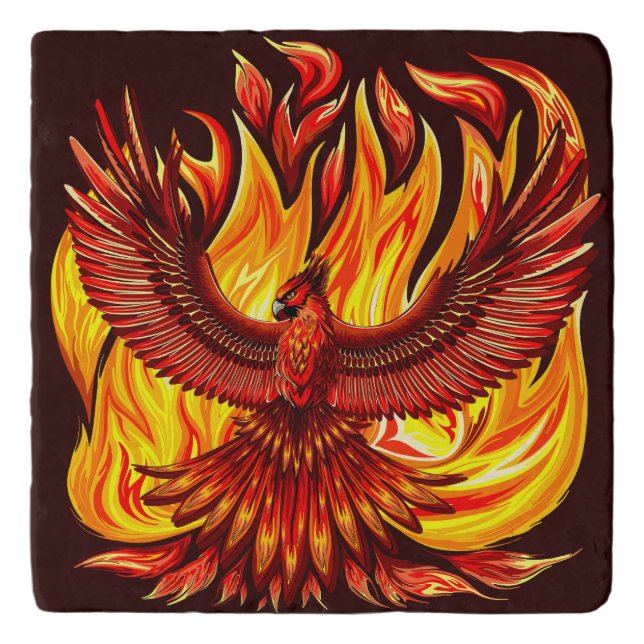 Phoenix mythological immortal Creature Trivet (Front)